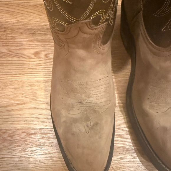 Laredo Tan Leather Cowboy Boots - Picture 4 of 9